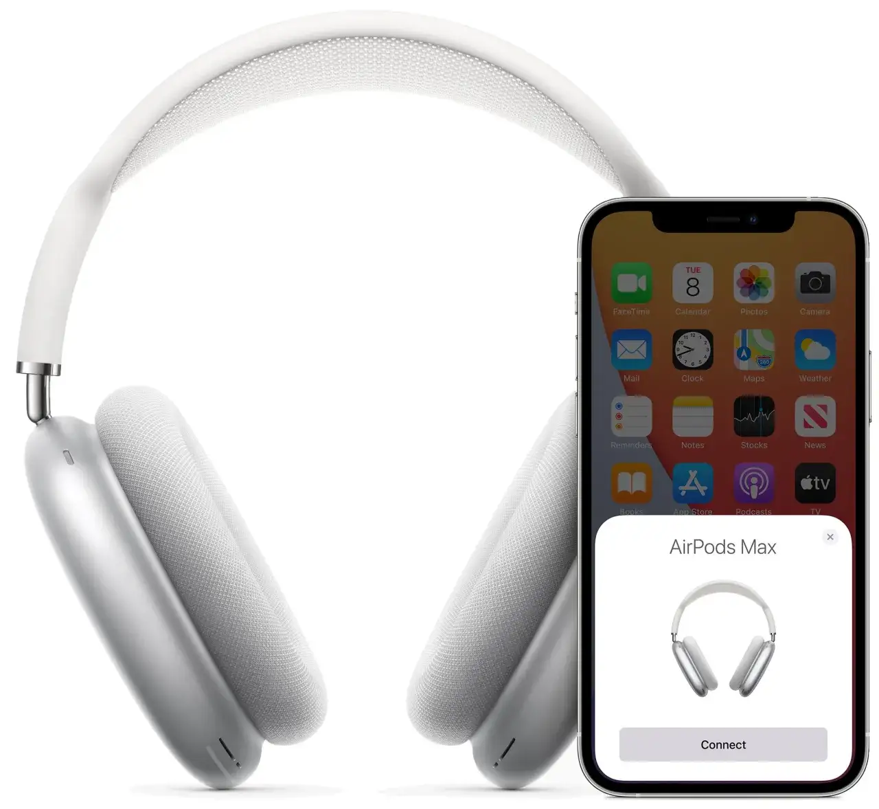 AirPods Max przyciski i dioda LED