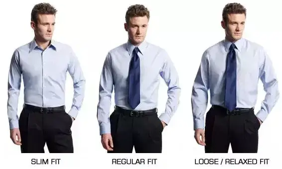 porównanie koszuli regular fit i slim fit na manekinie