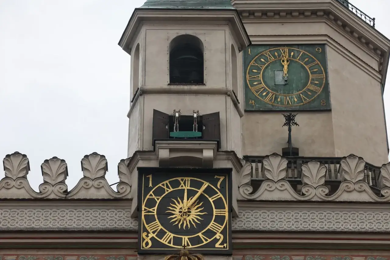 Zegar ratuszowy Poznań koziołki