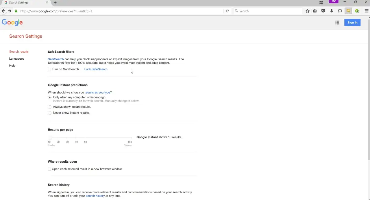 Ustawienia wyszukiwania Google: jak odblokować strony dla dorosłych? Wyłącz SafeSearch, aby uzyskać pełny dostęp do wyników.