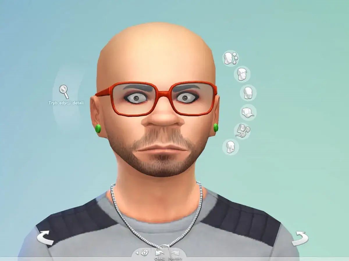 Chcesz wiedzieć, jak edytować sima podczas gry Sims 4 kodem? Ten sim w okularach czeka na zmiany!