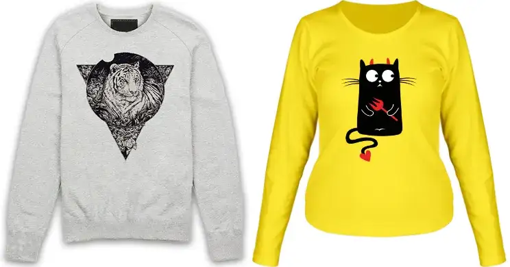 różnice bluza crewneck hoodie longsleeve sweter