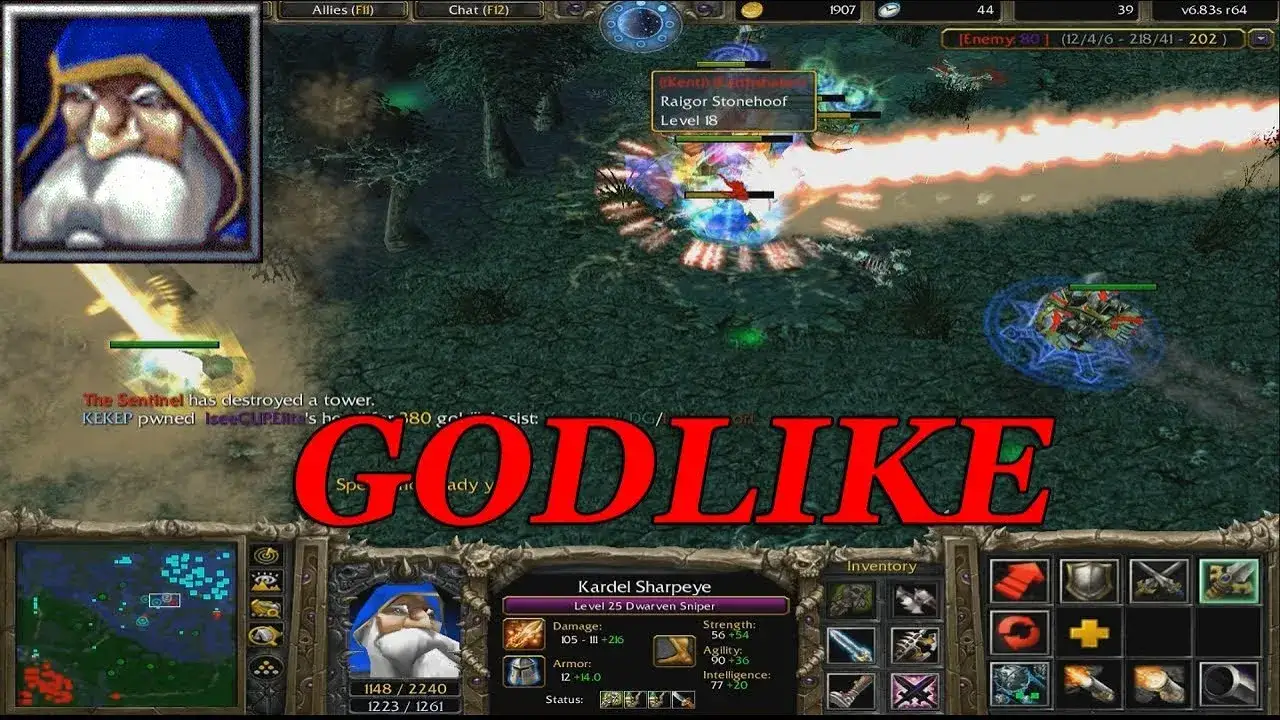 Warcraft 3 DotA Allstars gameplay
