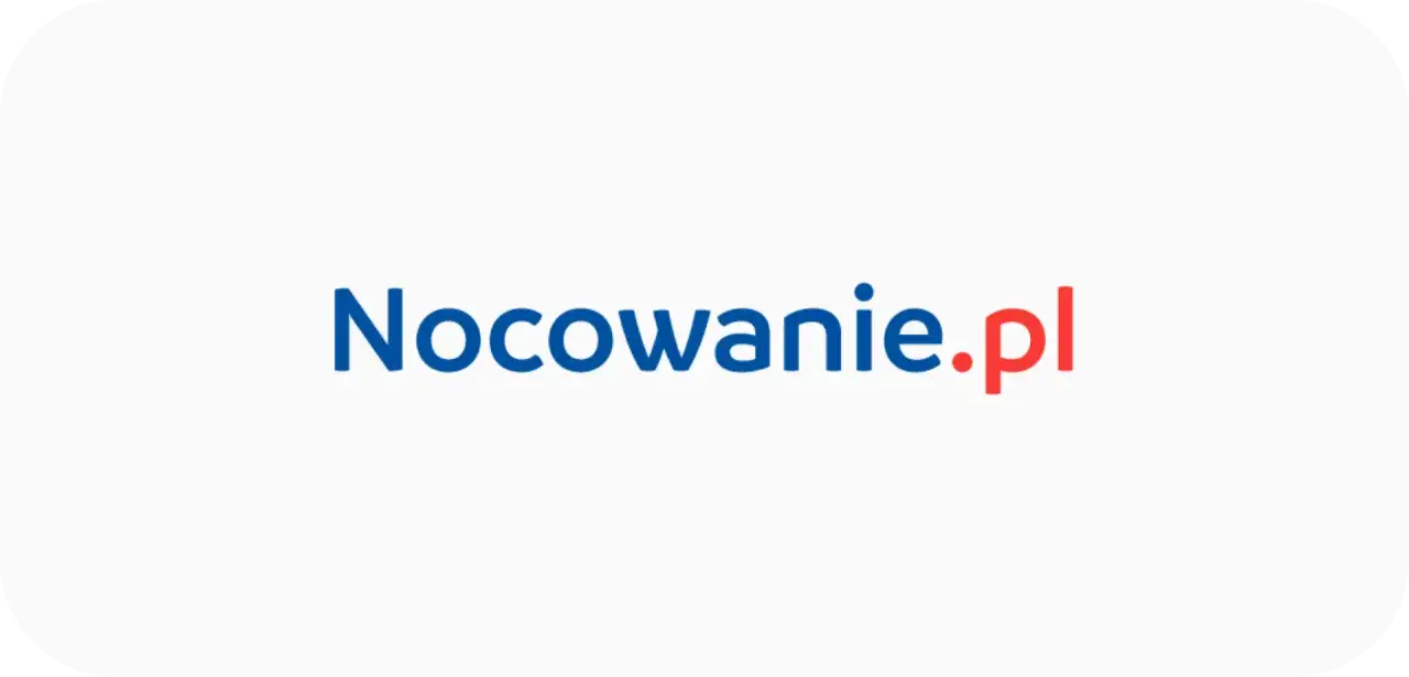 Logotypy popularnych portali rezerwacyjnych (Booking, Airbnb, Nocowanie.pl)