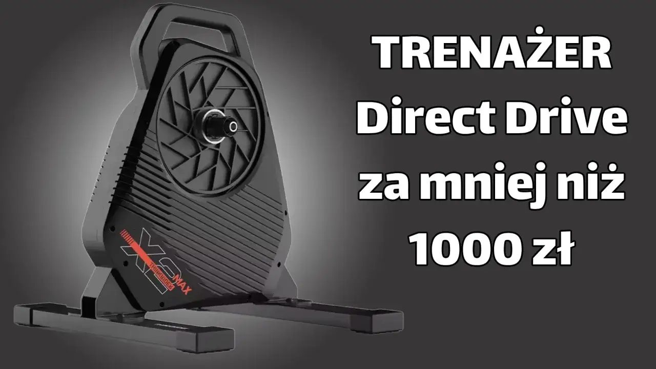 Trenażer rowerowy Direct Drive, idealny do treningów w domu, dostępny za mniej niż 1000 zł.