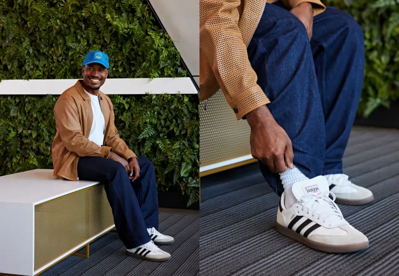 outfit ideas men with adidas t-shirt casual sport elegant