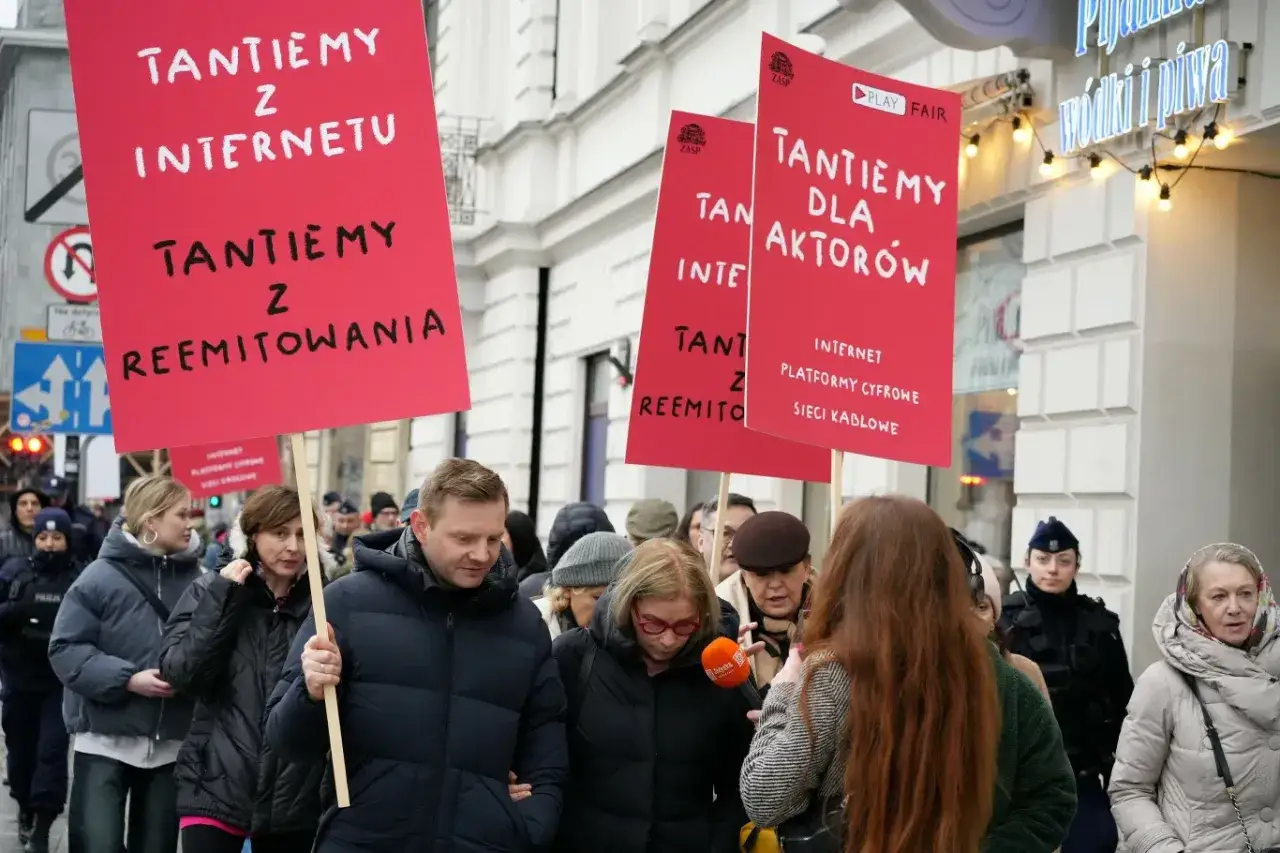 Protest aktorów: 