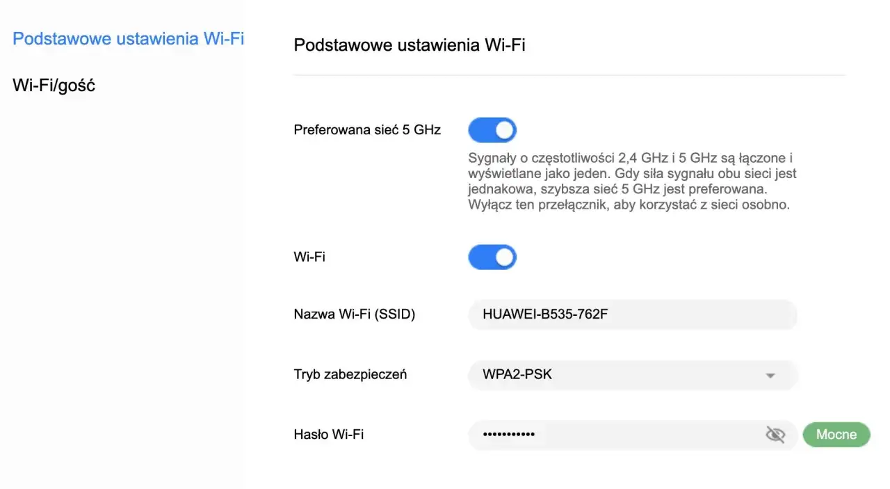 Ustawienia Wi-Fi routera: nazwa sieci, hasło, preferowana sieć 5 GHz. Dowiedz się, jak wejść na stronę routera, by je zmienić.