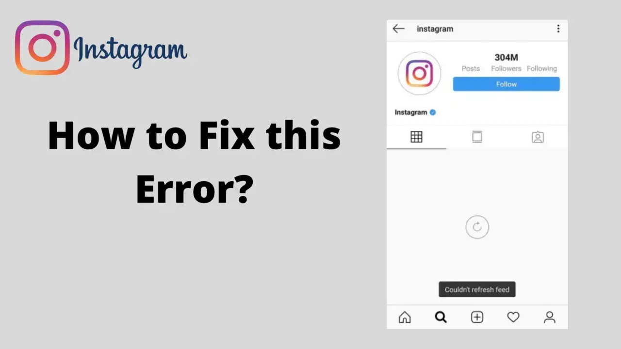 Awaria Instagrama? Ekran błędu 