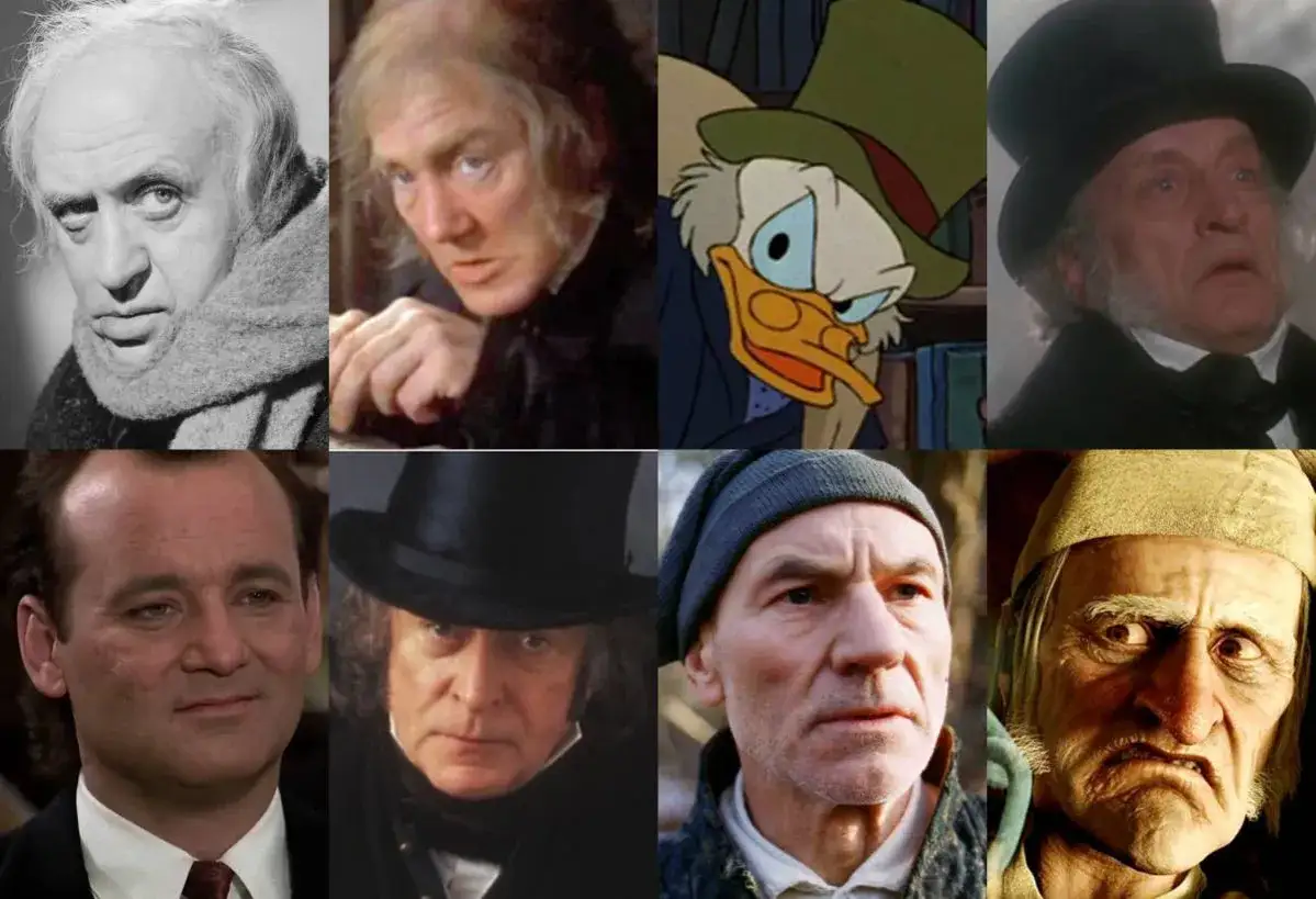 Ebenezer Scrooge młody i stary