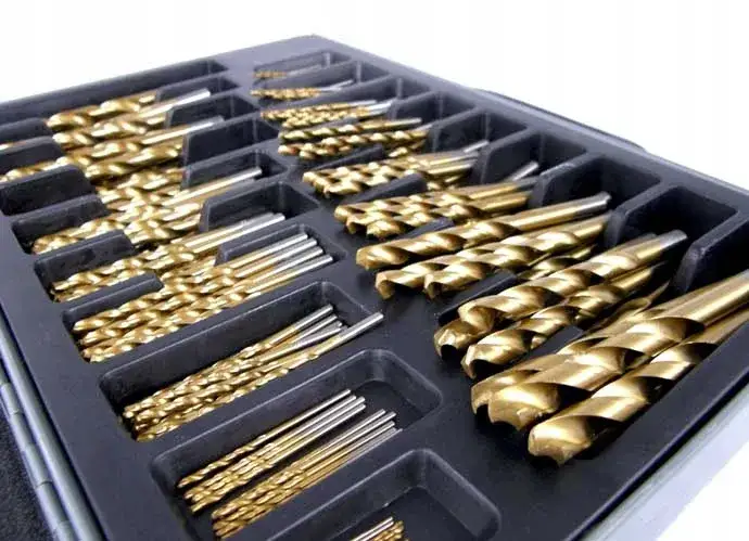 różne kolory wierteł do metalu HSS TiN Co