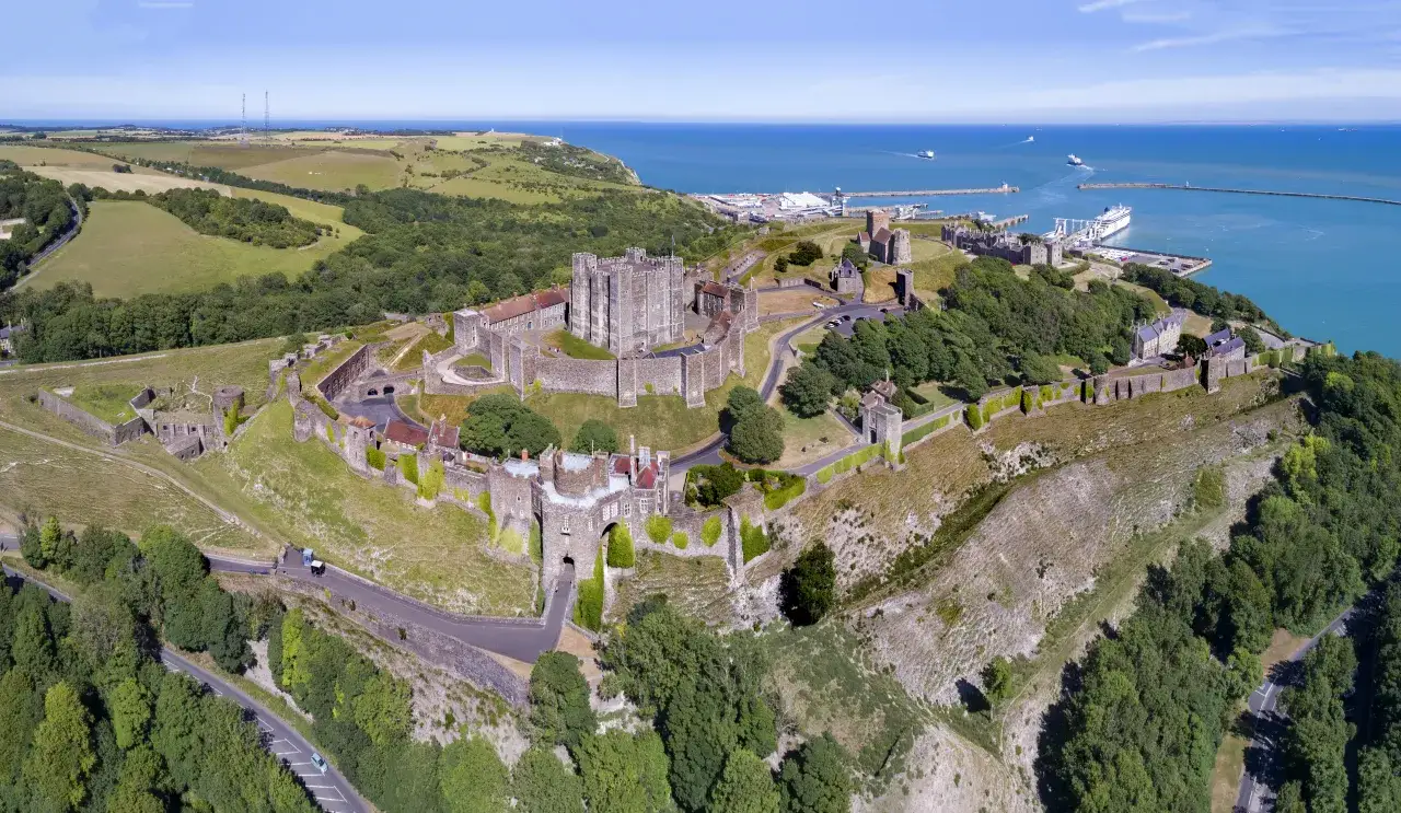 Dover Castle von oben