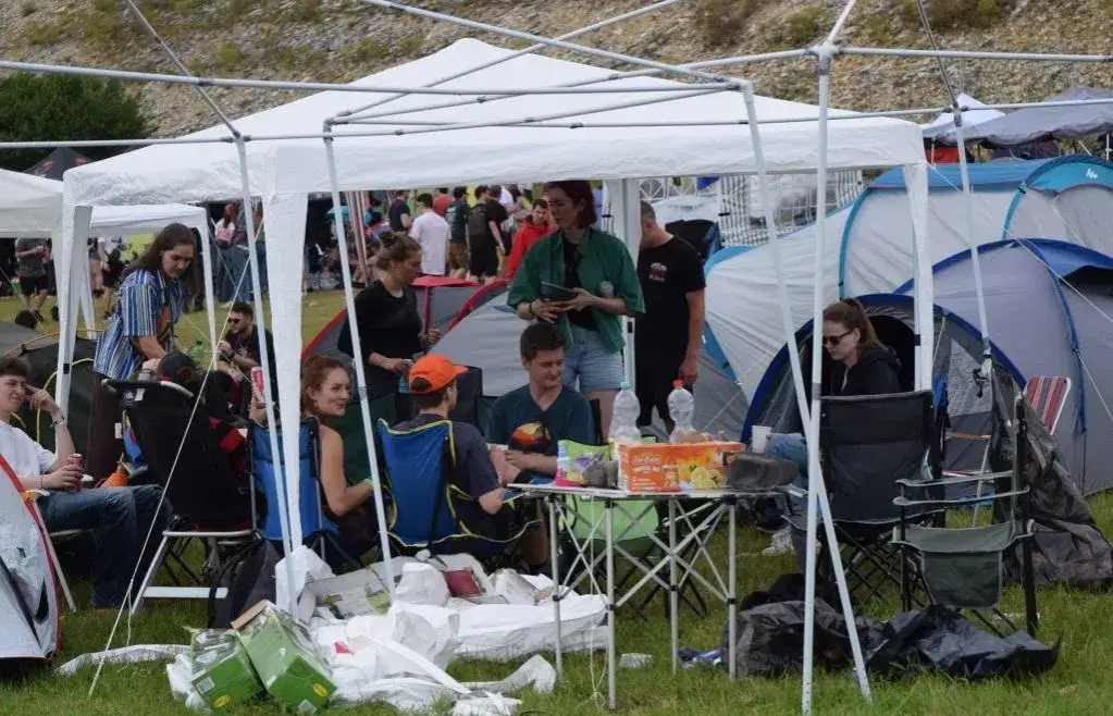Camping auf dem Open Air am Berg Eichstätt Zeltplatz