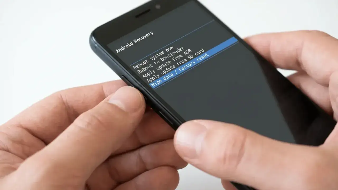 Ekran Android Recovery. Wybierz