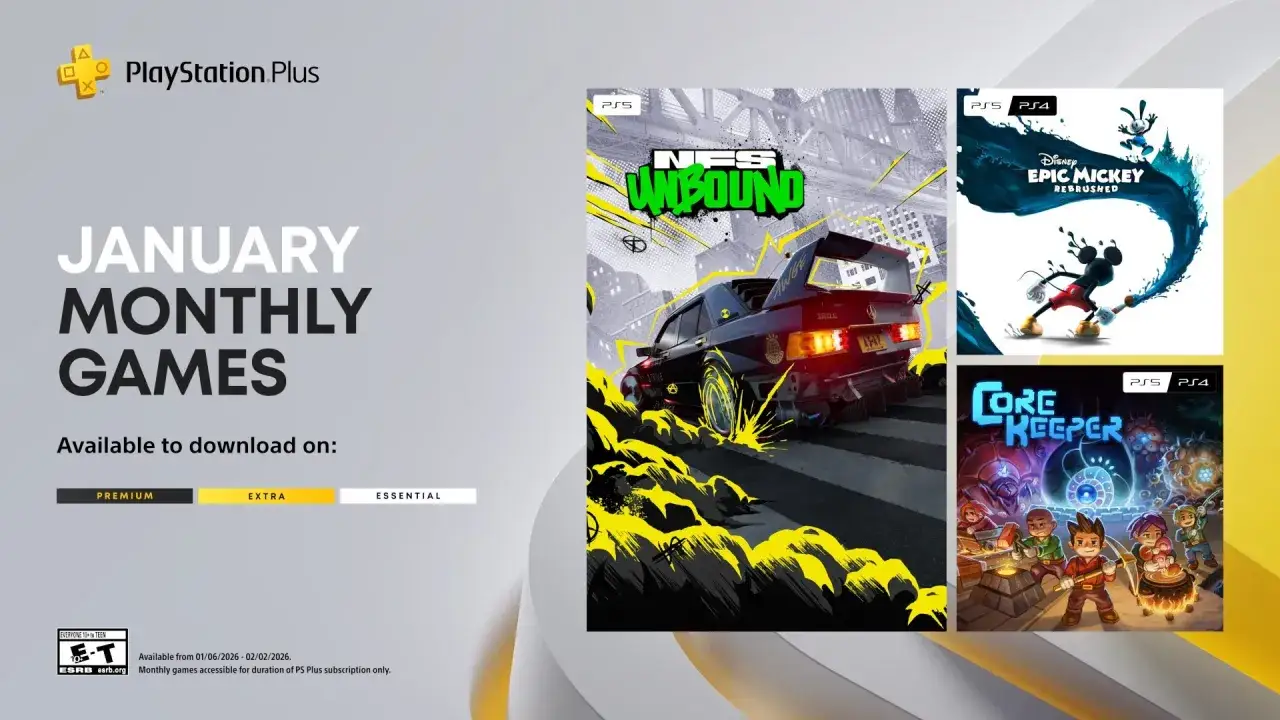 PlayStation Plus Essential styczeń 2026 gry
