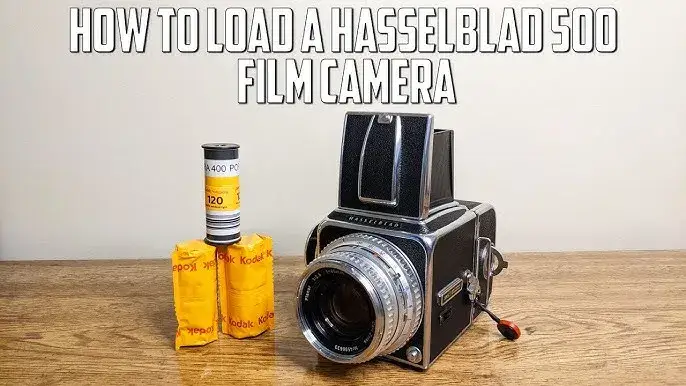 Hasselblad 500C/M przewijanie filmu korbka