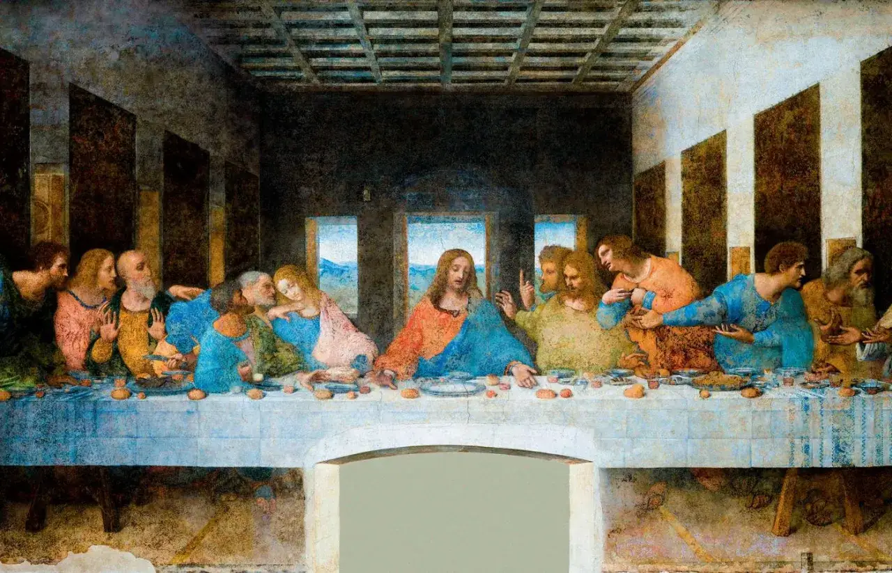 Ostatnia Wieczerza, jedno z najważniejszych dzieł Leonardo da Vinci, ukazuje dramatyczny moment ogłoszenia zdrady przez Jezusa.