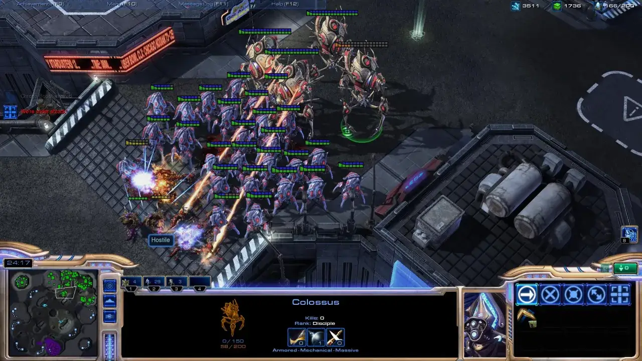 StarCraft 3: Protoss Colossus wkracza do akcji, niszcząc wrogów. Bitwa trwa!