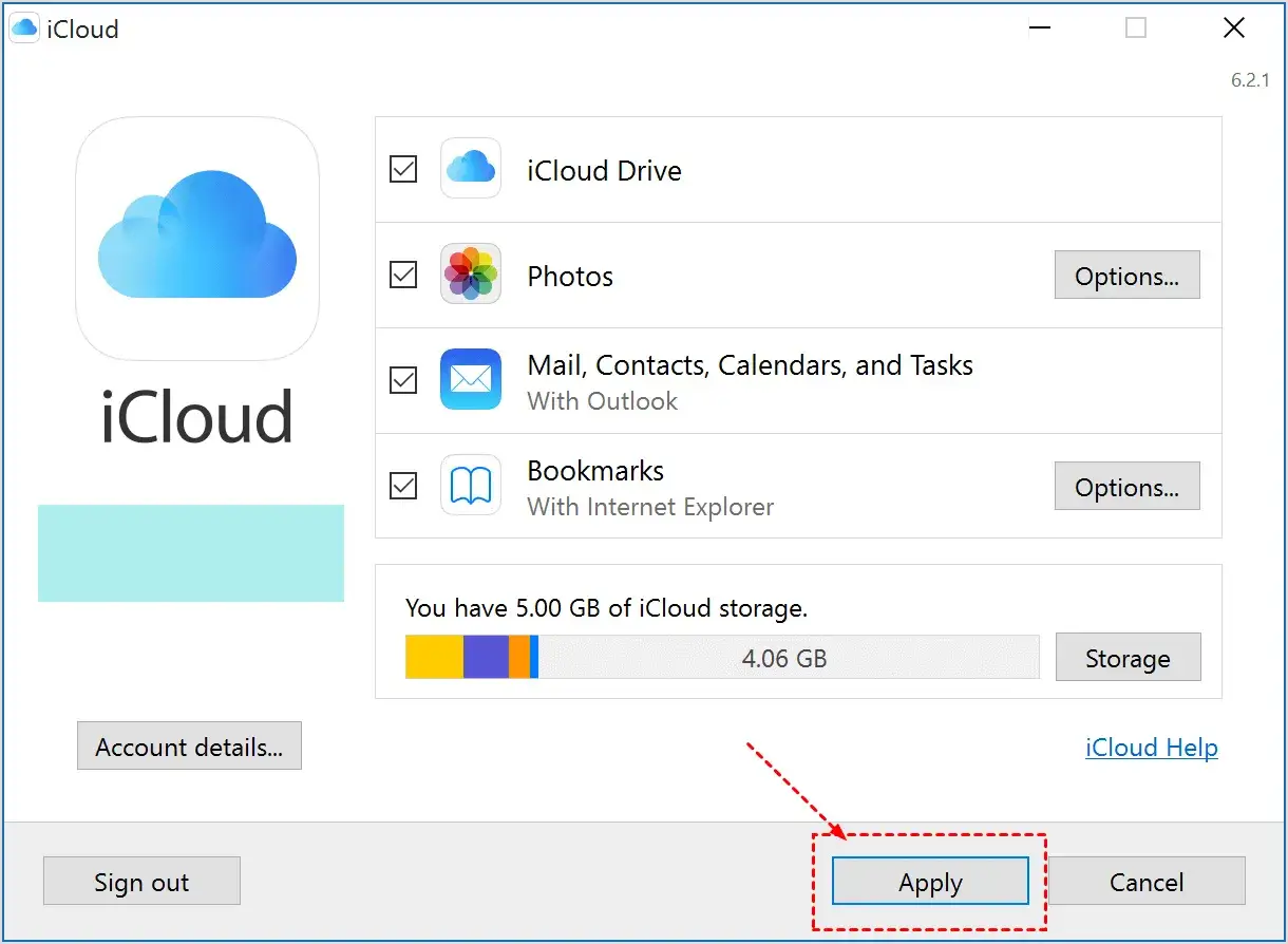 Ustawienia iCloud: wybierz dane do synchronizacji, np. zdjęcia, aby wykonać backup iPhone. Kliknij