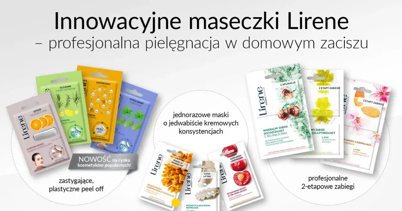 Lirene maseczki rewitalizujące rodzaje