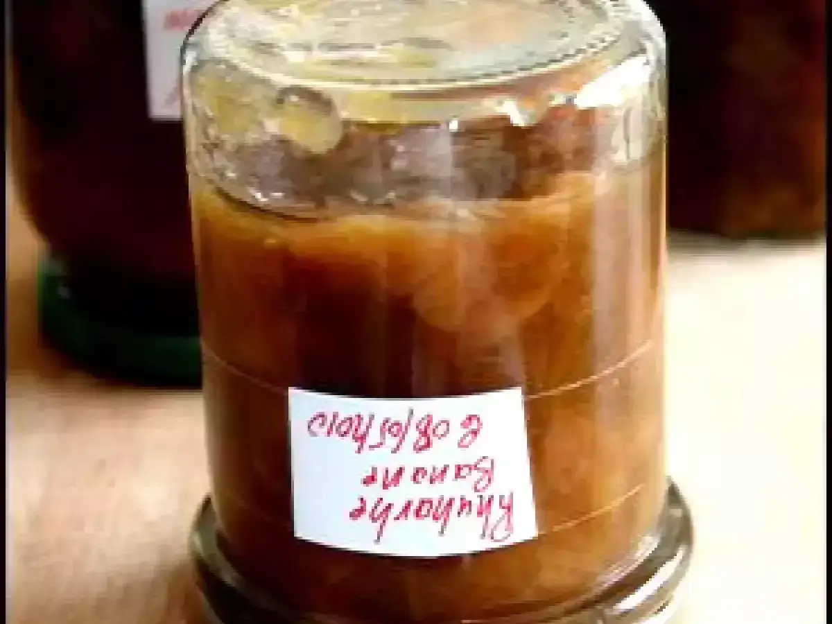 Bocal de confiture maison, &eacute;tiquette manuscrite 