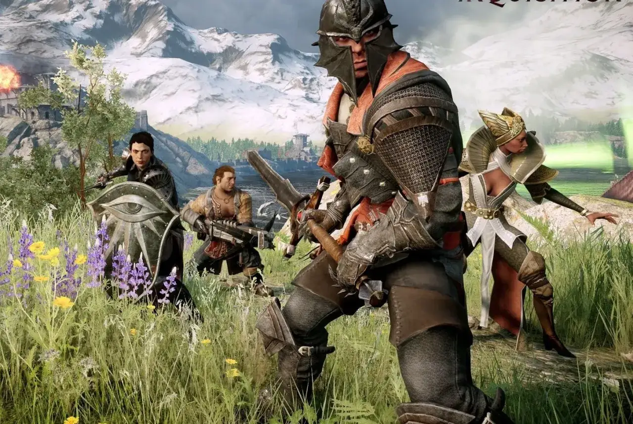 Un grupo de guerreros se prepara para la batalla en Dragon Age Inquisition. Descubre trucos y secretos para dominar el campo de batalla.