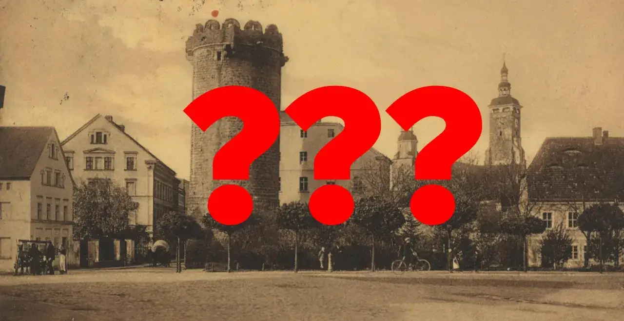 Stare miasto z wieżą i kościołem, a może najstarsze miasto w Polsce? Wielkie czerwone znaki zapytania zasłaniają tajemnicę.