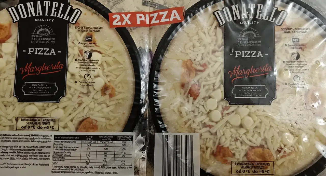 pizza margherita kaloryczność porcje