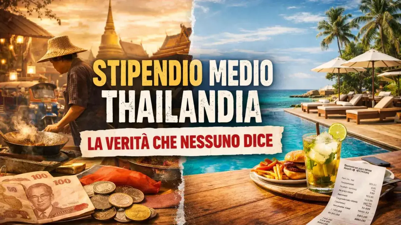 Stipendio medio Thailandia: da un lato cibo di strada e banconote, dall'altro un resort di lusso. La verità sui costi della vita.
