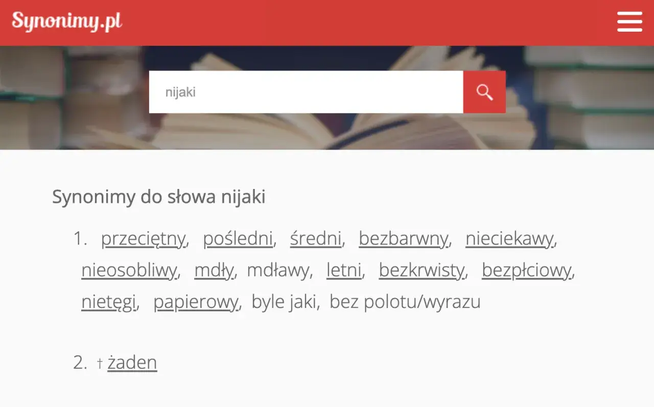 Synonimy do słowa 
