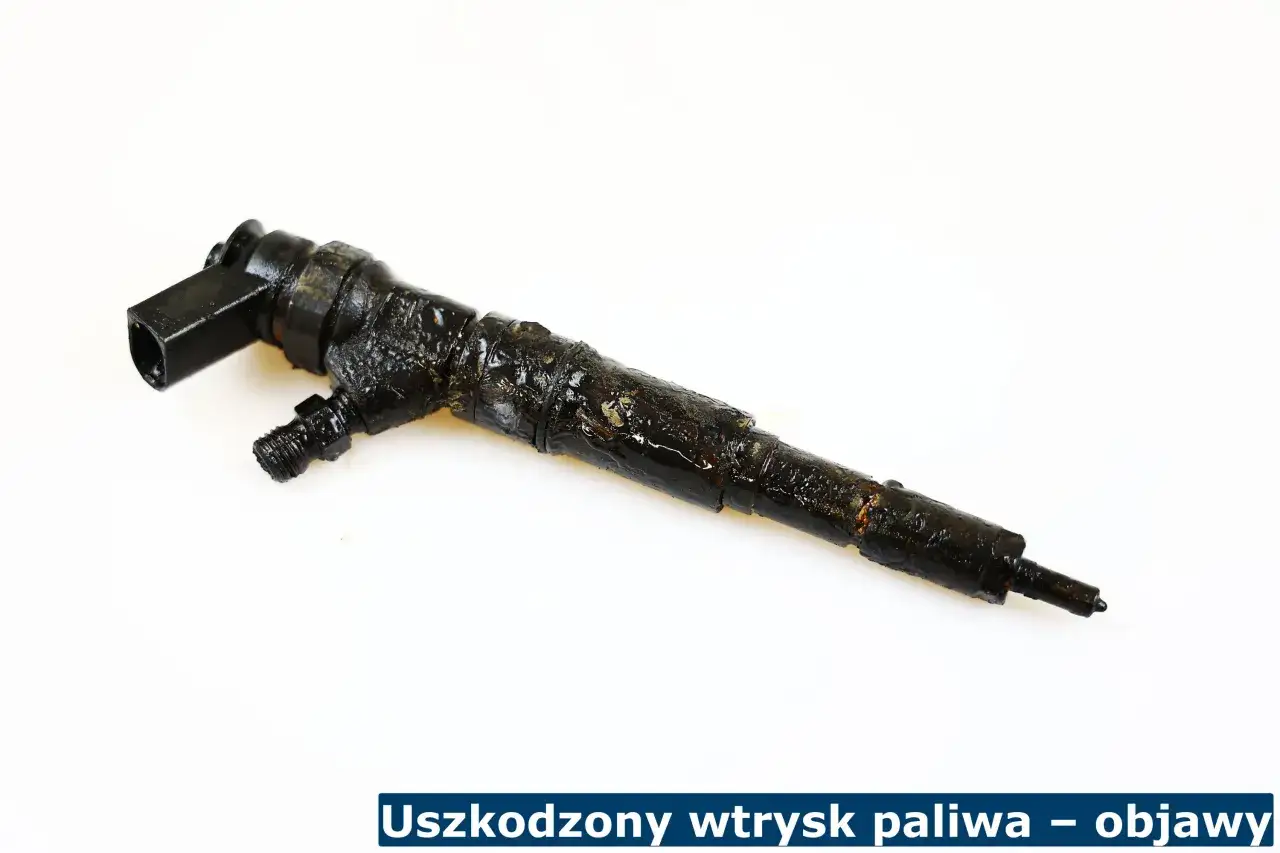 Zanieczyszczony wtryskiwacz paliwa, objawy awarii systemu wtrysku.