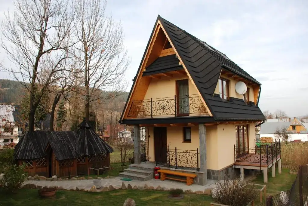 Panorama Zakopane domki na wierchu