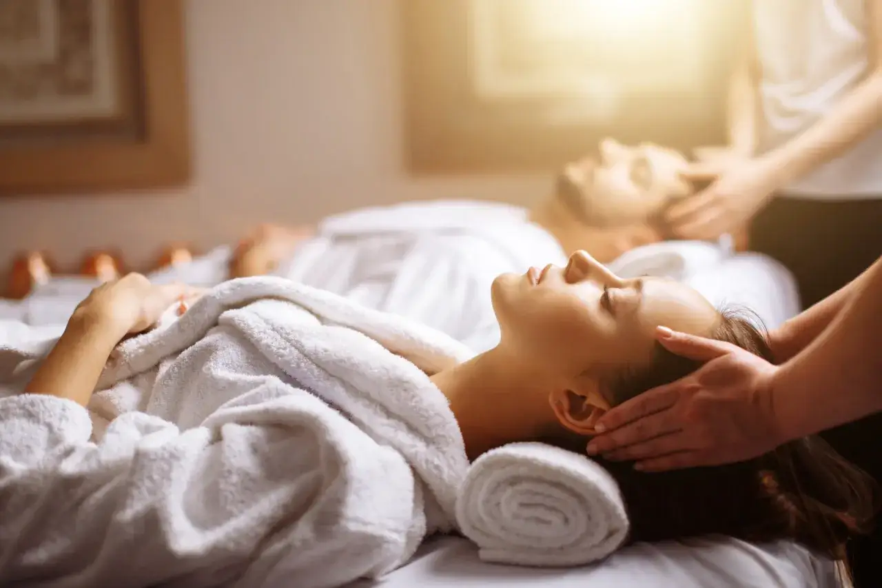 Para na masażu w spa