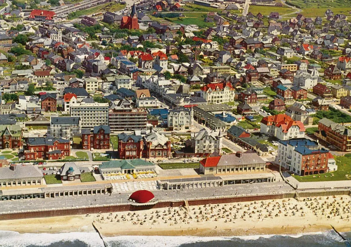 Sylt Seebäder Überblick Luftbild