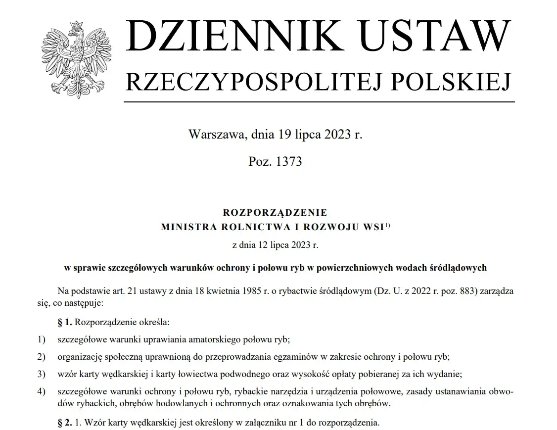 karta wędkarska wzór i proces uzyskania