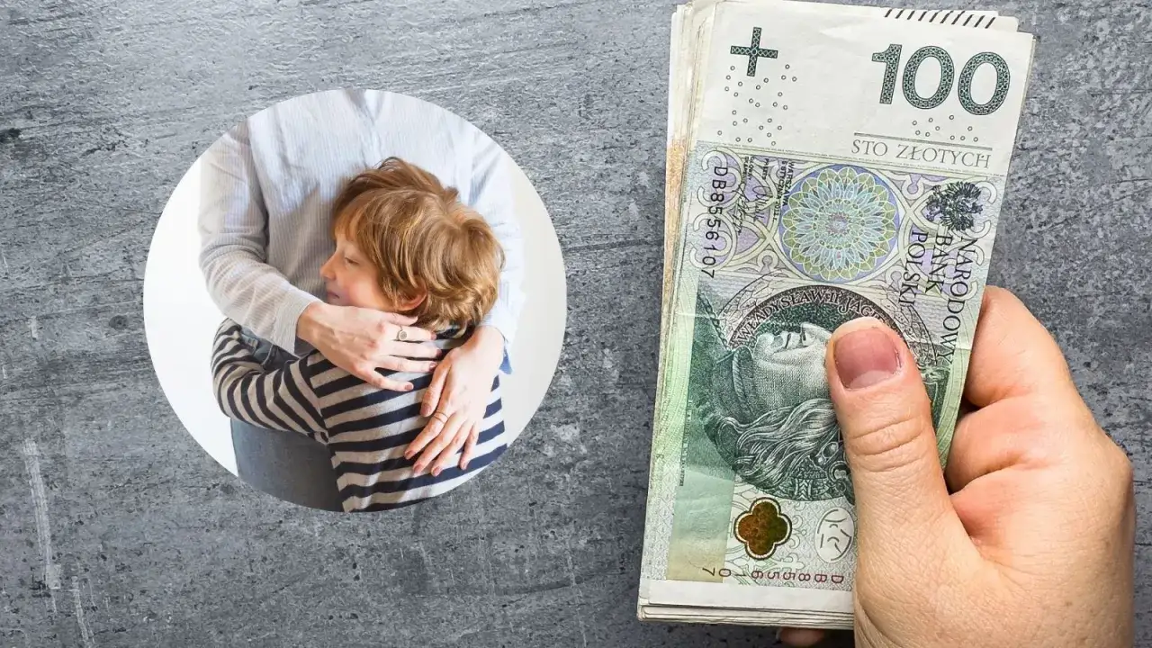 Matka tuli syna, a w tle stos banknotów 100 zł. Czy fundusz alimentacyjny trzeba spłacić?