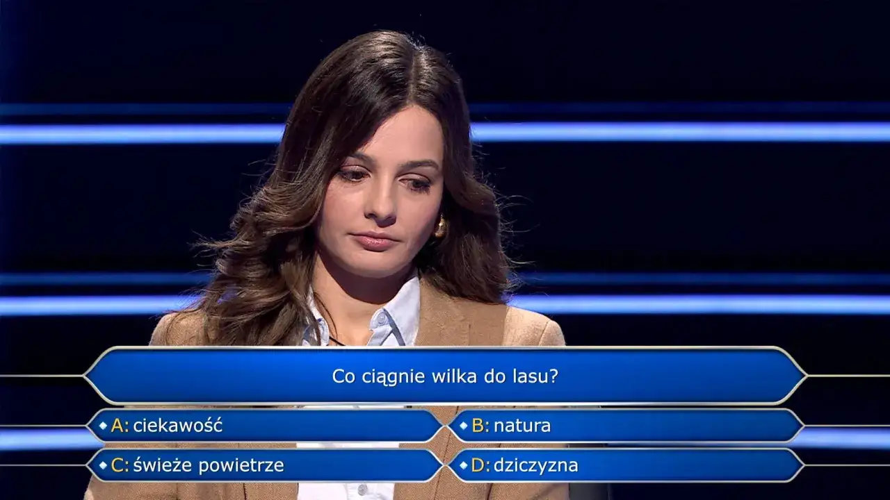 Młoda kobieta w programie