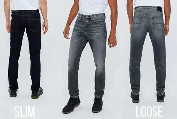 Rodzaje krojów spodni męskich slim regular relaxed fit