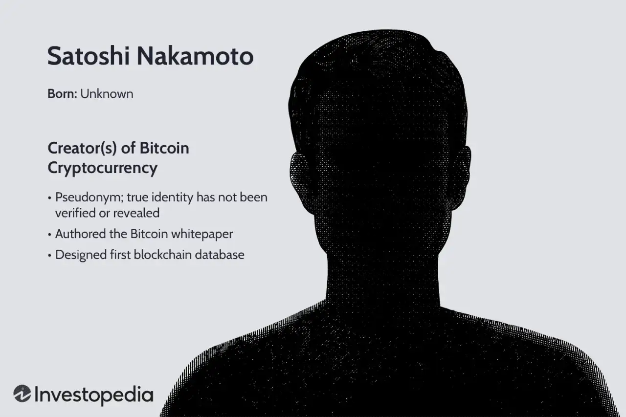 Satoshi Nakamoto, tw&oacute;rca Bitcoina, kt&oacute;rego tożsamość i majątek pozostają tajemnicą.