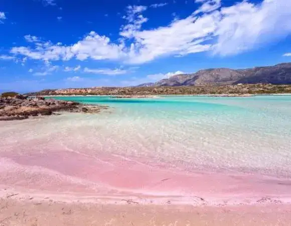 Plaża Elafonisi Kreta Morze Libijskie