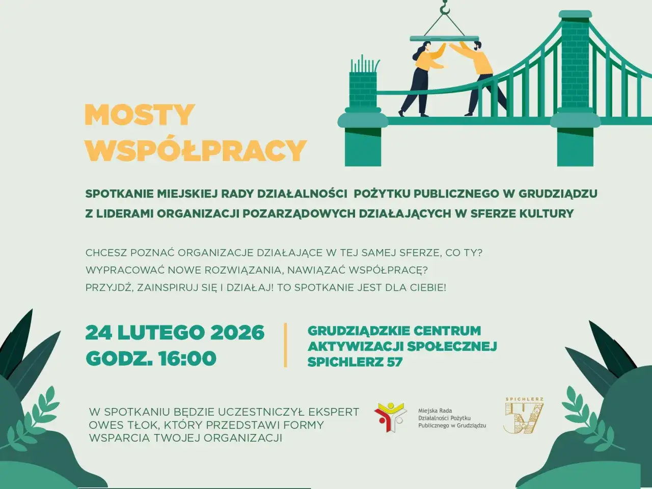 Mosty współpracy: spotkanie liderów organizacji pozarządowych. Połączmy siły, by budować lepszą przyszłość dla nas wszystkich.