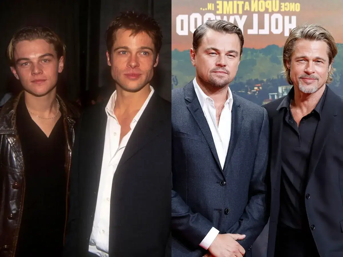 wsp&oacute;łcześni popularni aktorzy Hollywood jak Leonardo DiCaprio i Brad Pitt