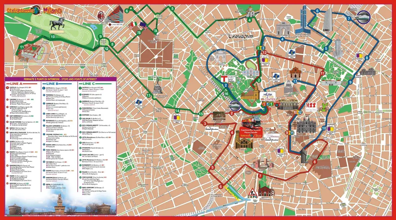 Mappa zona San Siro Milano hotel metro