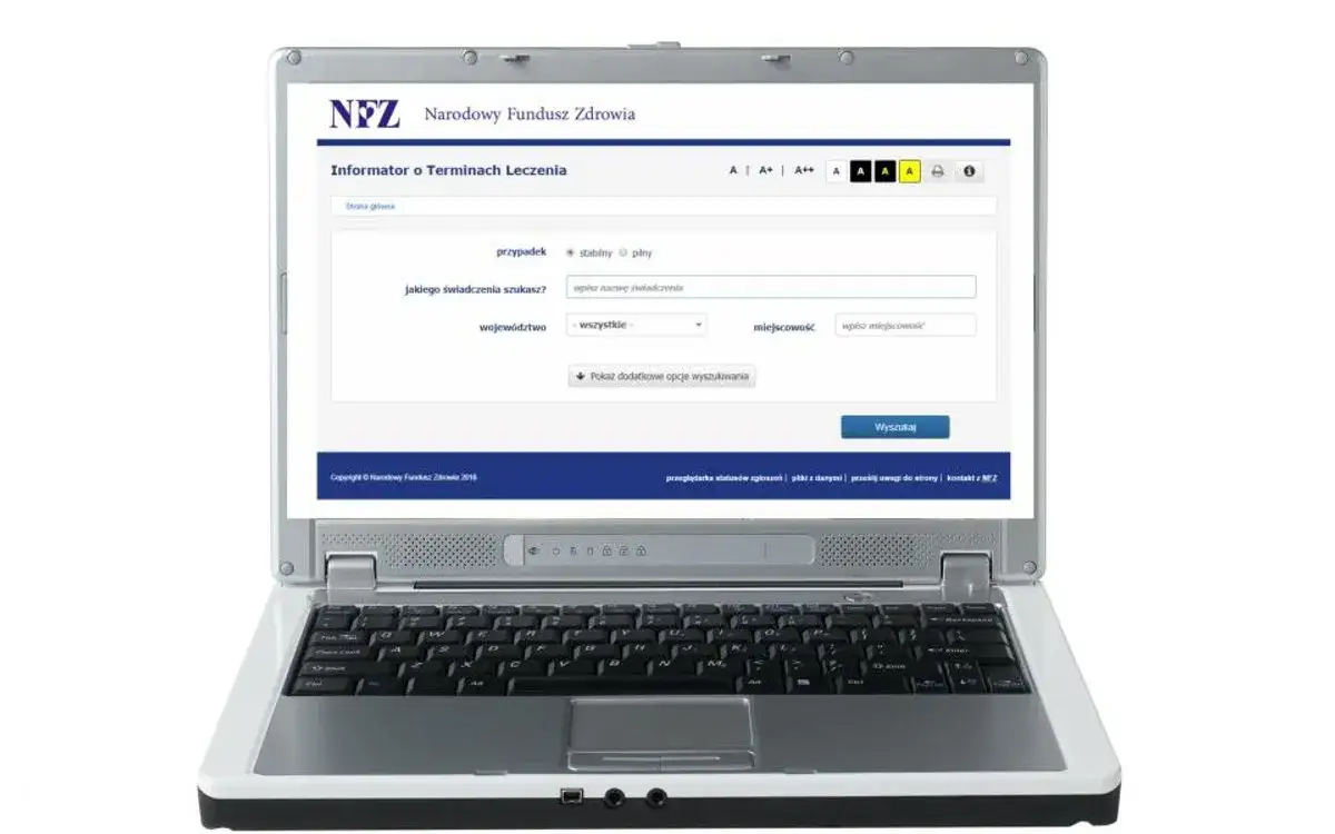 Informator o Terminach Leczenia NFZ screenshot