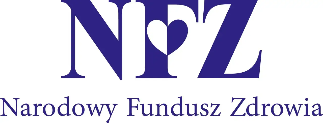 Logo NFZ. Skierowanie na badania prenatalne od lekarza prywatnego do NFZ.