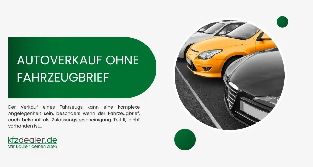 Autoverkauf ohne Fahrzeugbrief: Gelber und schwarzer Sportwagen parken nebeneinander. kfzdealer.de kauft dein Auto.