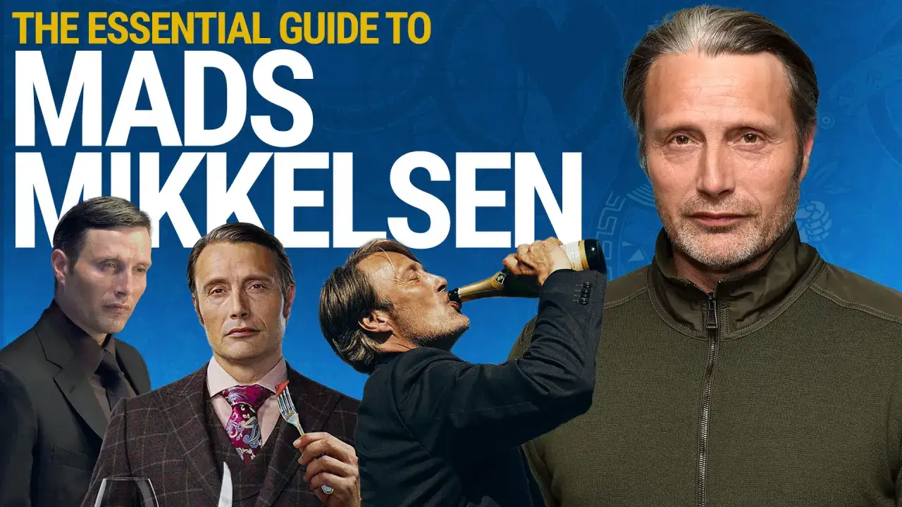 Mads Mikkelsen i olika roller, från elegant till festlig. En hyllning till hans karriär i en mads mikkelsen serie.