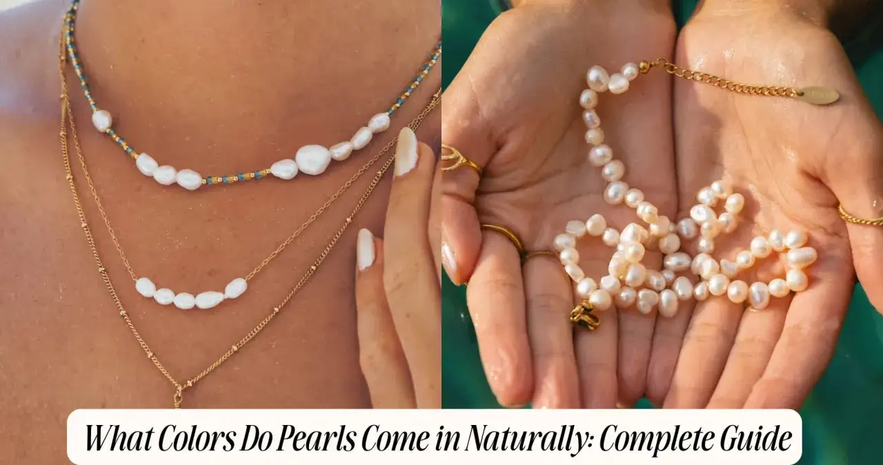 Collane con perle naturali, che mostrano il loro splendido colore bianco e le sfumature delicate.
