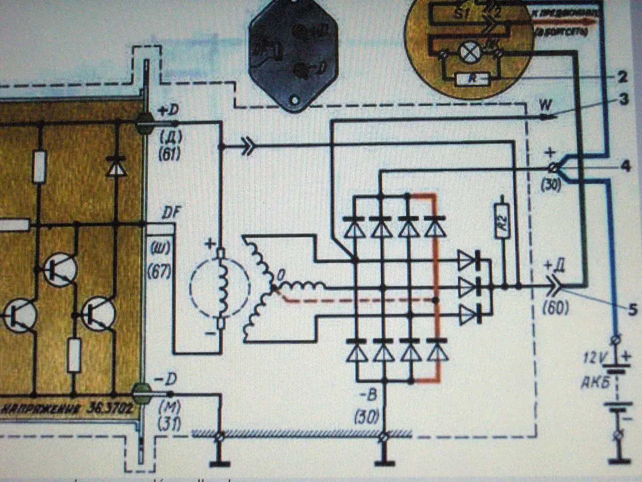 schemat budowy alternatora bosch