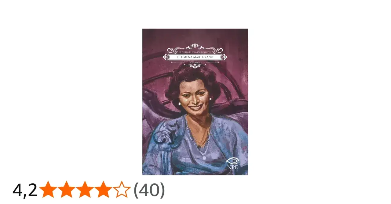 Ritratto di Filumena Marturano, protagonista di una storia vera, in un'illustrazione per fumetti.